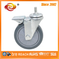 5 Inch Grey PU Indsutrial Caster Wheel